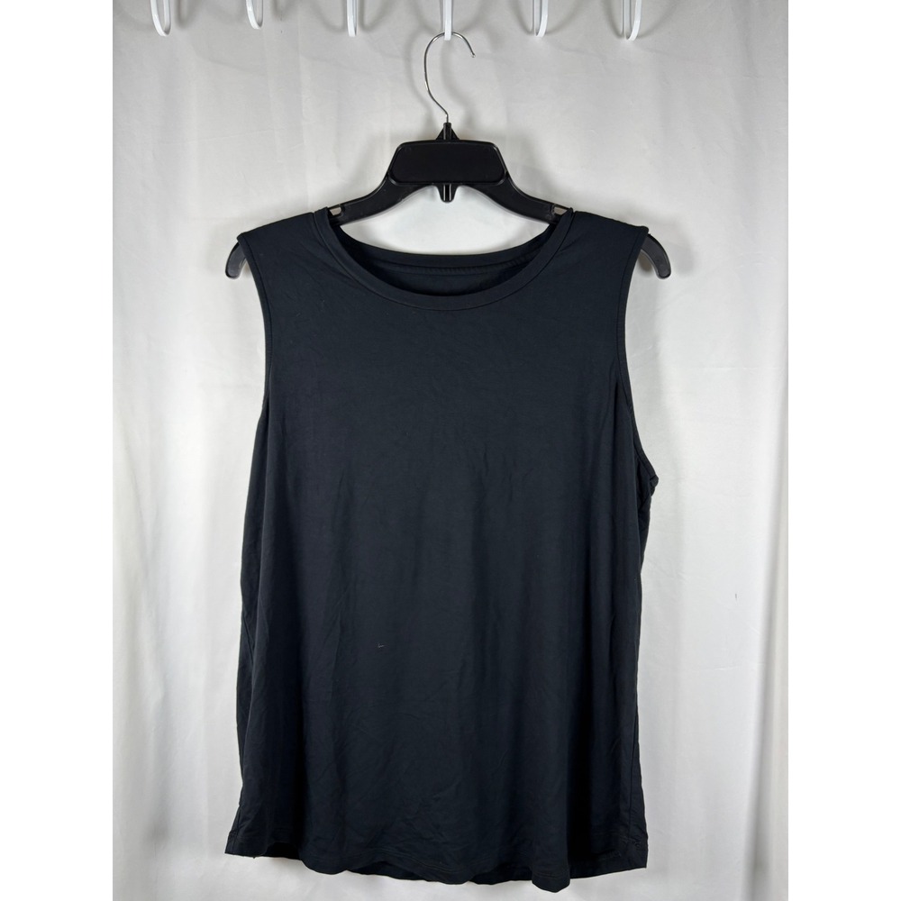 Kindred Bravely Womens Large Black Bamboo Spandex Sleeveless Nursing Tank Top